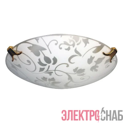 Светильник НПБ 01-60-130 М15 "Эрика" 250 60Вт E27 IP20 матов. бел./клипсы зол. (инд. упак.) Элетех 1005204374