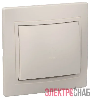 Переключатель проходной 1-кл. СП Кварта 10А IP20 ВСп10-1-0-ККм крем. GENERICA EVK12-K33-10-DM