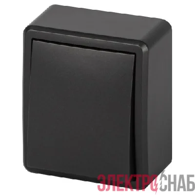 Выключатель 1-кл. ОП Эксперт 11-1201-05 IP20 10АХ-250В антрацит Эра Б0062989
