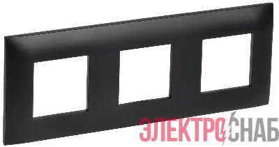 Рамка 3-м SKANDY SK-F03Bl черн. IEK SK-M32-K02