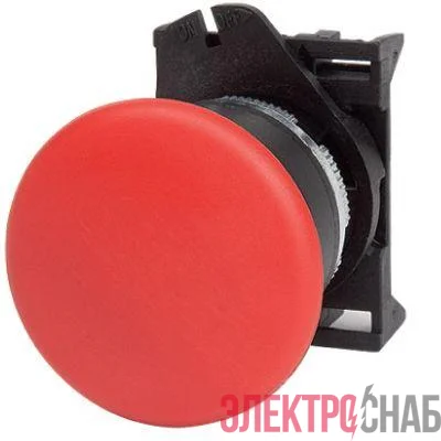 Кнопка грибовидная d40мм с фиксацией прозр. красн. DKC ABHL1M4N