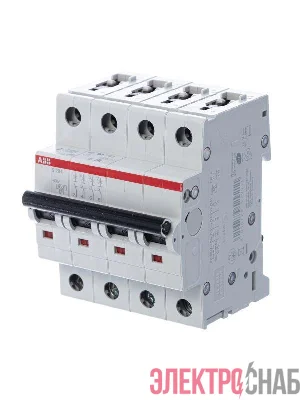 Выключатель автоматический модульный 4п C 25А 6кА S204 C25 ABB 2CDS254001R0254