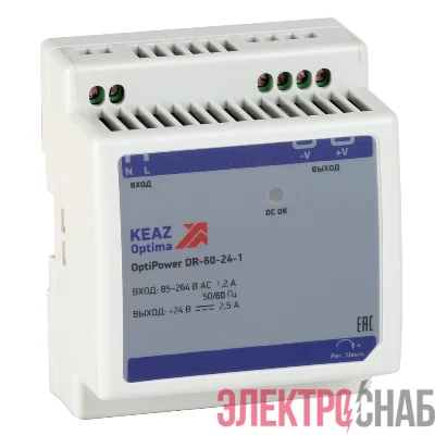 Блок питания OptiPower DR-60-24-1 КЭАЗ 284546