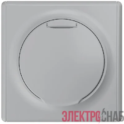 Розетка 1-м СП Florence 16А IP20 с заземл. с крышкой винт. клеммы механизм сер. 1E10501302 OneKeyElectro 2172837