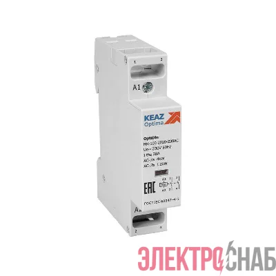 Контактор модульный OptiDin MK-100-2020-230AC КЭАЗ 321123