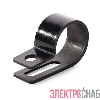 Скоба СНК 20 пластик. черн. (уп.100шт) Fortisflex 103933