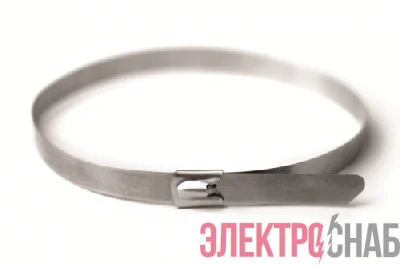 Хомут кабельный 4.6х150 нерж. сталь AISI 316 серебр. (уп.50шт) DKC 27603