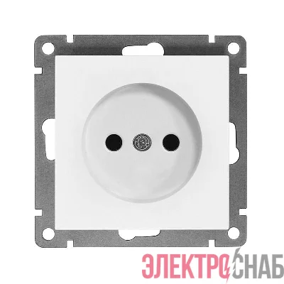 Розетка 1-м СП Афина 16А IP20 без заземл. механизм бел. Universal A0022