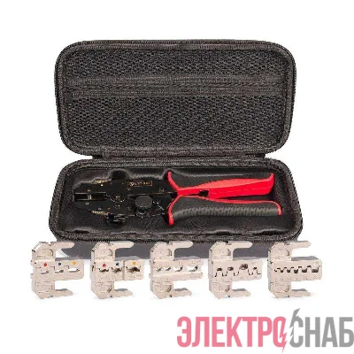 Пресс-клещи с набором матриц CTD+5 серия QUICK PRO КВТ 101859