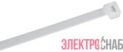 Хомут 7.6х200мм P6.6 стандартный бел. (уп.100шт) IEK UHH30-D076-200-100-K01