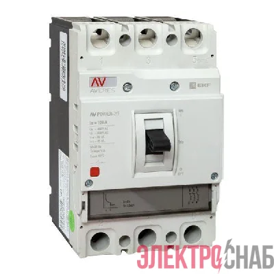 Выключатель автоматический 100А 80кА AV POWER-2/3 TR AVERES EKF mccb-23-100H-TR-av