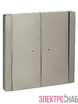 Выключатель 2-кл. СП FORTE&PIANO 10А FP506 с индикацией сталь IEK FP-V20-1-10-1-K46