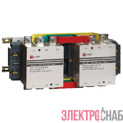 Контактор реверсивный КТЭ 150А кат. 230В AC 2НО EKF ctr-b-r-150