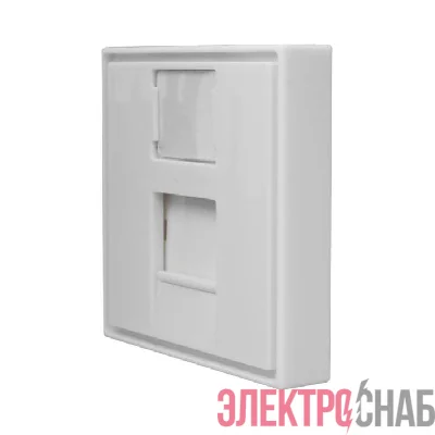 Панель лицевая 1 порт 45х45 Keystone шторка (DIY) SUPRLAN 10-0304-1