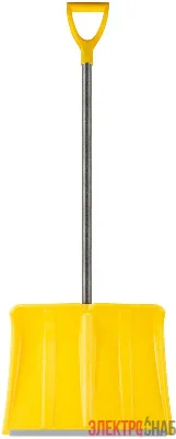 Лопата для уборки снега "Гардения Монблан" 500х375х1340мм стеклопластик. черенок; пластик. 68109