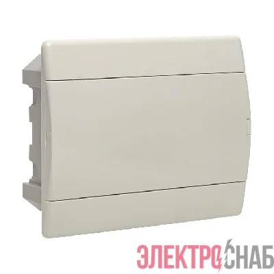 Щит ЩРВ-П-12 IP41 бел. дверца (пром. упак.) Basic EKF pb-v-12w-bas