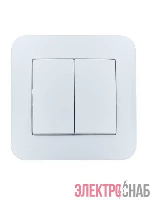 Выключатель 2-кл. 1п СП ASTI 10А IP20 в сборе бел. LEZARD 7081-0202-101