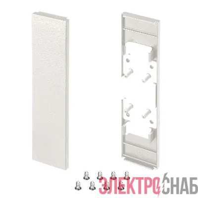 Заглушка SL-LINE-25100-DUAL WHITE глухая пластик (комплект) Arlight 043125