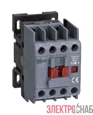 Контактор КМ-102 3п 18А кат. 230В AC 1НО AC-3 AC-4 DEKraft 22003DEK