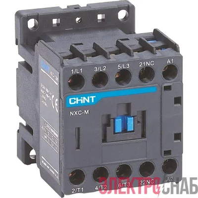 Контактор NXC-12M10 12А кат. 220В AC 1НО AC-3 (R) CHINT 836580