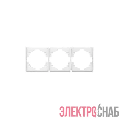 Рамка 3-м ROUND MIELE перламутр Kranz KR-78-0753-1