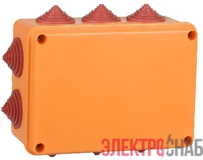 Коробка распаячная огнестойкая ПС 150х110х70 6P 6кв.мм IP55 10 вводов IEK UKF30-150-110-070-6-6-09