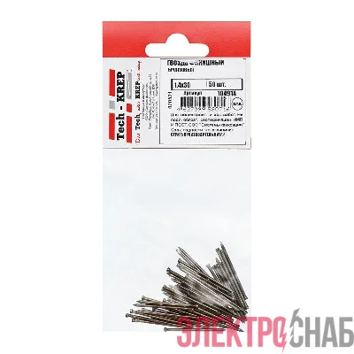 Гвоздь финишный бронзовый 1.4х30 (уп.50шт) Tech-KREP 104914