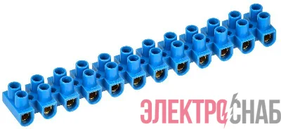 Колодка клеммная ЗВИ-5 н/г 1.5-4.0кв.мм 12 пар син. IEK UZV6-005-04