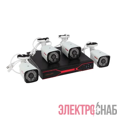 Комплект видеонаблюдения 4 наружные камеры AHD/2.0 Full HD Rexant 45-0520