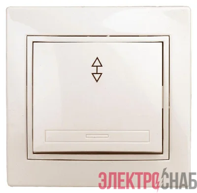 Переключатель 1-кл. СП Plano 10А IP20 1-103-02 250В сл. кость Intro Б0027600
