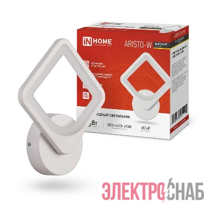 Светильник светодиодный ELEGANT ARISTO-W 15Вт 230В 3000-6500К 1050лм STEP COLOR бел. IN HOME 4690612043111