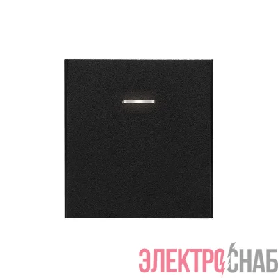 Выключатель 1-кл. СП STRONG MIELE 10А с подсветкой антрацит Kranz KR-78-0713-5