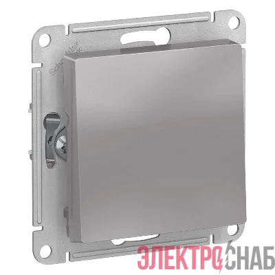 Выключатель 1-кл. СП AtlasDesign 10А IP20 (сх. 1) 10AX механизм алюм. SE ATN000311