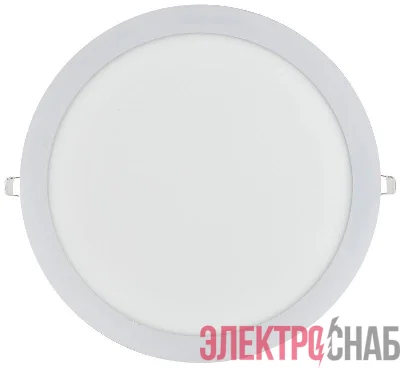 Светильник светодиодный ДВО 1609 24Вт 4000К IP20 круг бел. ИЭК LDVO0-1609-1-24-4000-K01
