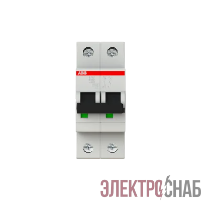 S202 B63  6кА  Автоматический выключатель 2-полюсный 2CDS252001R0635