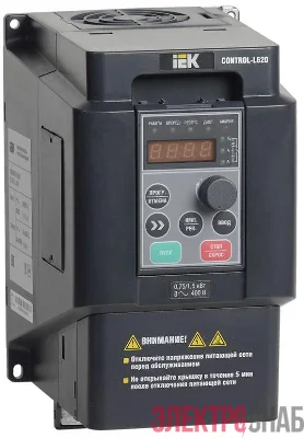Преобразователь частоты CONTROL-L620 380В 3ф 0.75-1.5кВт IEK CNT-L620D33V0075-015TE