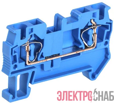 Клемма пружинная КПИ 2в-4 41А син. IEK YZN11-004-K07