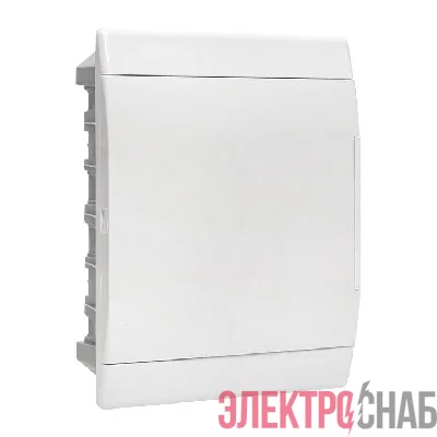 Щит ЩРВ-П-24 IP41 бел. дверца (пром. упак.) Basic EKF pb-v-24w-bas