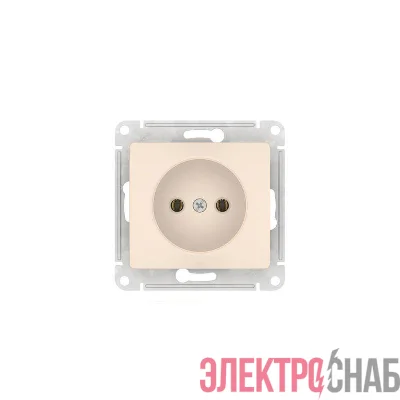 Розетка Glossa 16А без заземл. быстрозажим. клем. механизм беж. SE GSL000241S