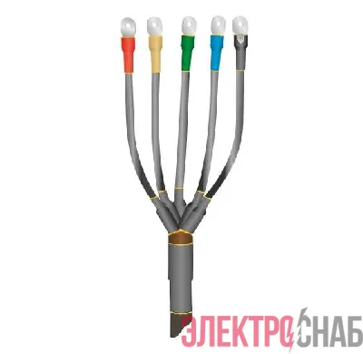 Муфта кабельная концевая универс. 1кВ 1ПКВ(Н)ТпНнг-LS-5х(35-50) с болтовыми наконечниками Нева-Транс Комплект 22040110