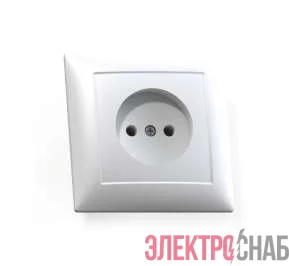 Розетка 1-м СП Селена РС16-369 16А IP20 бел. Кунцево 8110