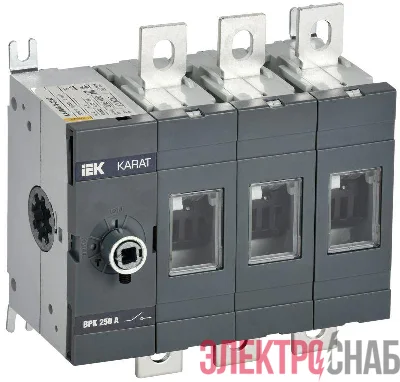 Выключатель-разъединитель ВРК 3п 250А без рукоятки KARAT IEK KA-VR10-3-0250