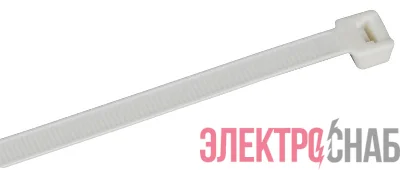 Хомут 7.6х370мм P6.6 самозатухающий бел. (уп.100шт) IEK UHH90-D076-370-100-K01