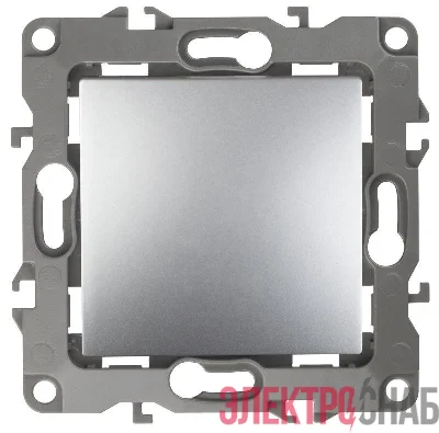Механизм переключателя 1-кл. СП Эра12 10А IP20 12-1103-03 250В 10AX алюм. Эра Б0014641