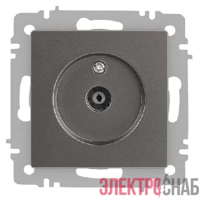 Розетка телевизионная одиночная TV СП Accent 6-301-09 IP20 титан Intro Б0063618