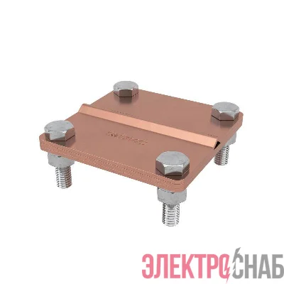 Соединитель пруток-полоса с раздел. пластиной 57х80мм медь DKC NG3101CU