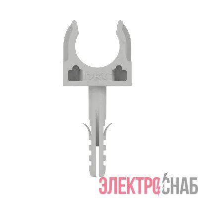 Держатель для труб (клипса) d16мм с защелкой и дюбелем DKC 51316