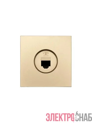 Розетка телефонная евро СП ZIMA IP20 зол. LEZARD 704-3688-137