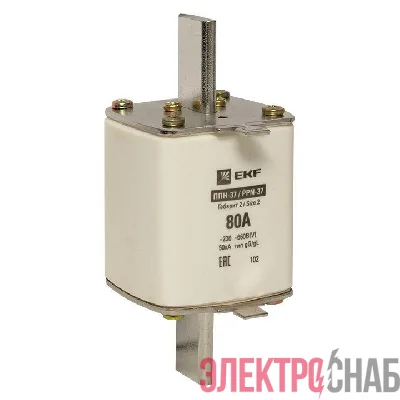 Вставка плавкая ППН-37 400/80А габарит 2 PROxima EKF fus-37/400/80