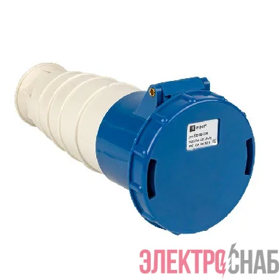 Розетка кабельная 63А 220В (233) 2P+РЕ IP67 EKF ps-233-63-220